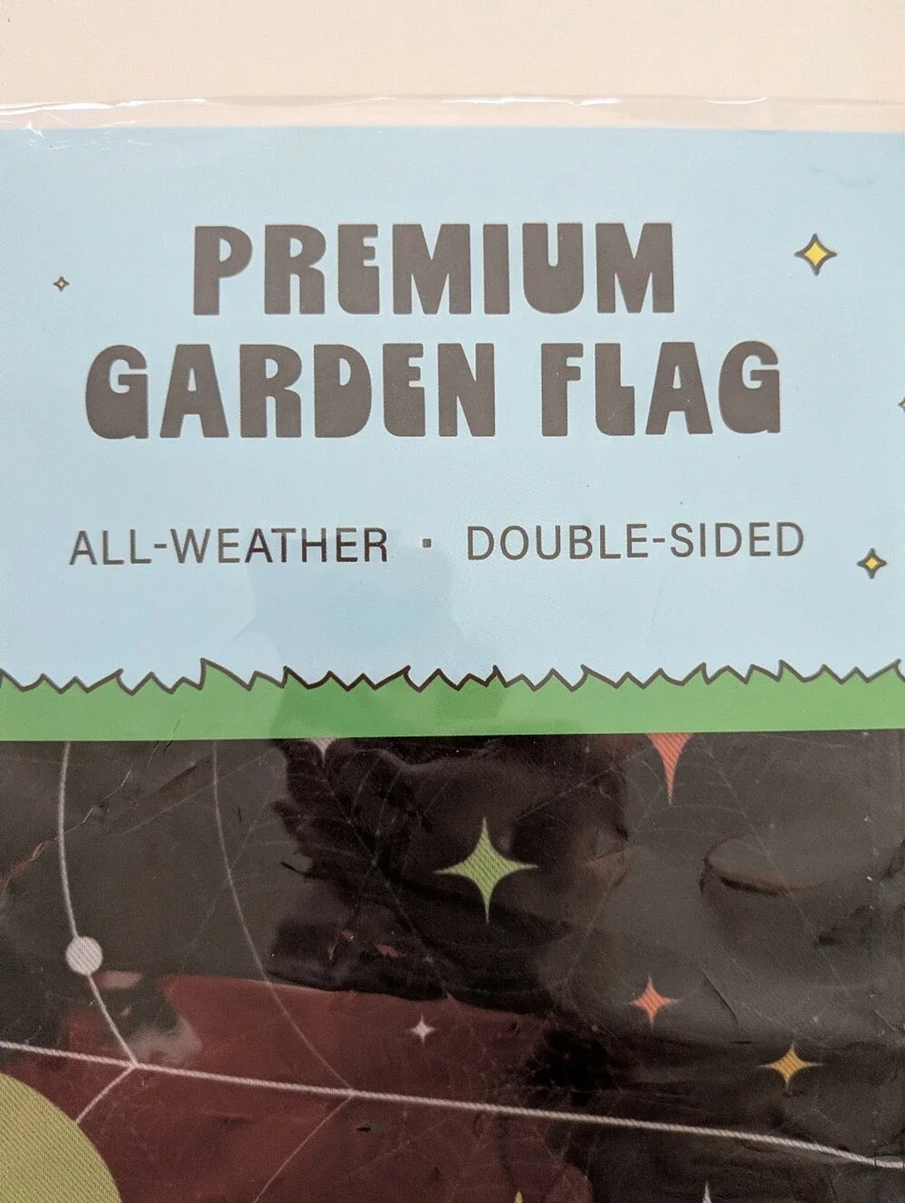Happy Cow Halloween Garden Flag Set 2 Skeleton Peace Sign Have the Day You Deser